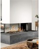elektriskais kamīns no betona . kamīns